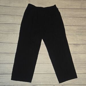 St. John Collection by Marie Gray Vintage Pull-On Knit Trousers Black Size 8